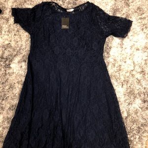 Women’s Royal Blue Pinup Fashion 1/4 Sleeve Dress 24W